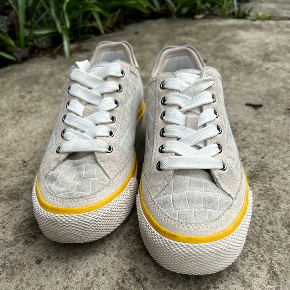 Rag & Bone Army Low Croc Printed Leather Sneaker, size  36 - Picture 3 of 12